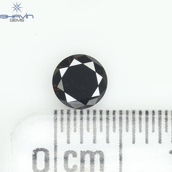 0.28 CT Natural Round Diamond Dark Brown Color Clarity VS2 (4.27 MM)