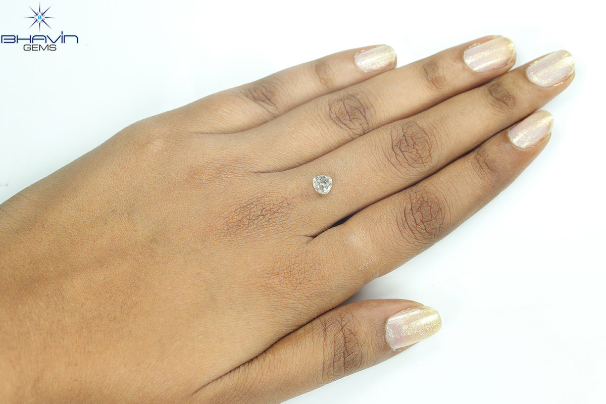 1.13 CT Natural Rough Diamond Green Color Clarity VS (5.60 MM)