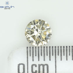 0.18 CT ラウンド ローズ カット シェイプ 天然ダイヤモンド ピンク色 I2 クラリティ (3.86 MM)