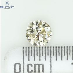 0.18 CT ラウンド ローズ カット シェイプ 天然ダイヤモンド ピンク色 I2 クラリティ (3.86 MM)