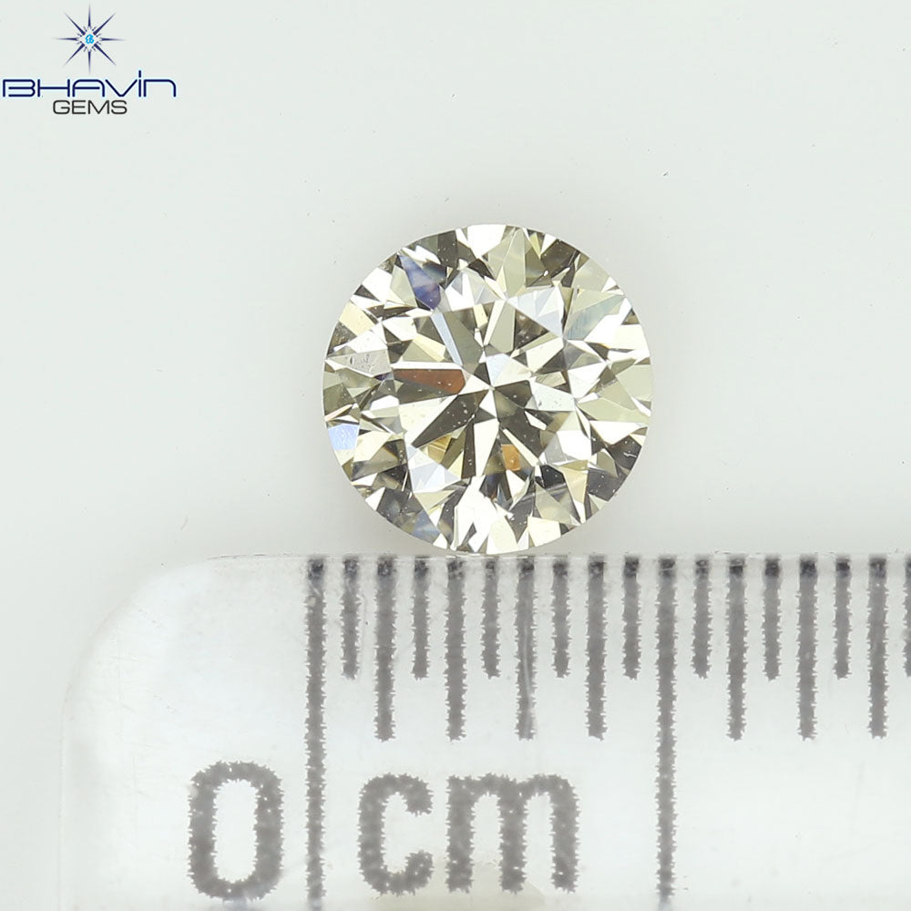 0.18 CT ラウンド ローズ カット シェイプ 天然ダイヤモンド ピンク色 I2 クラリティ (3.86 MM)