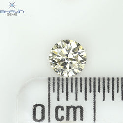 0.18 CT ラウンド ローズ カット シェイプ 天然ダイヤモンド ピンク色 I2 クラリティ (3.86 MM)