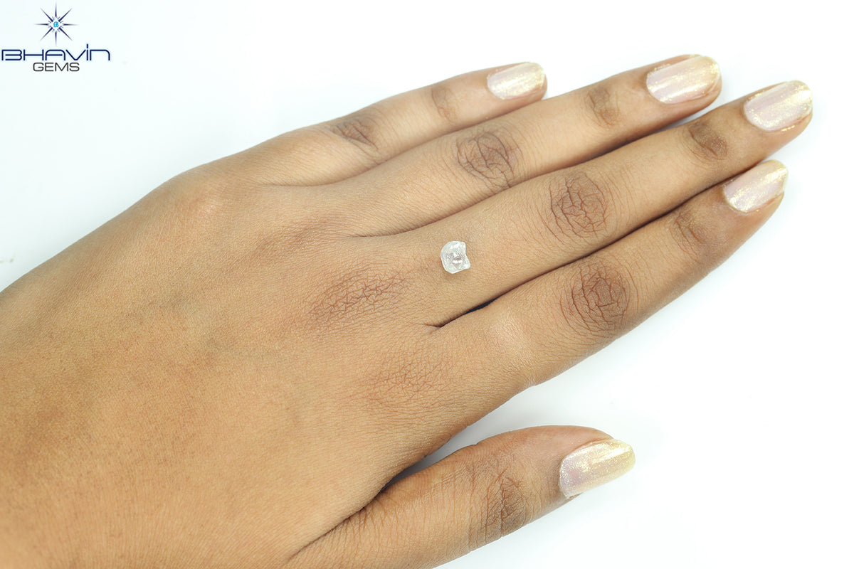 1.62 CT Natural Rough Diamond White Color Clarity VS (6.46 MM)