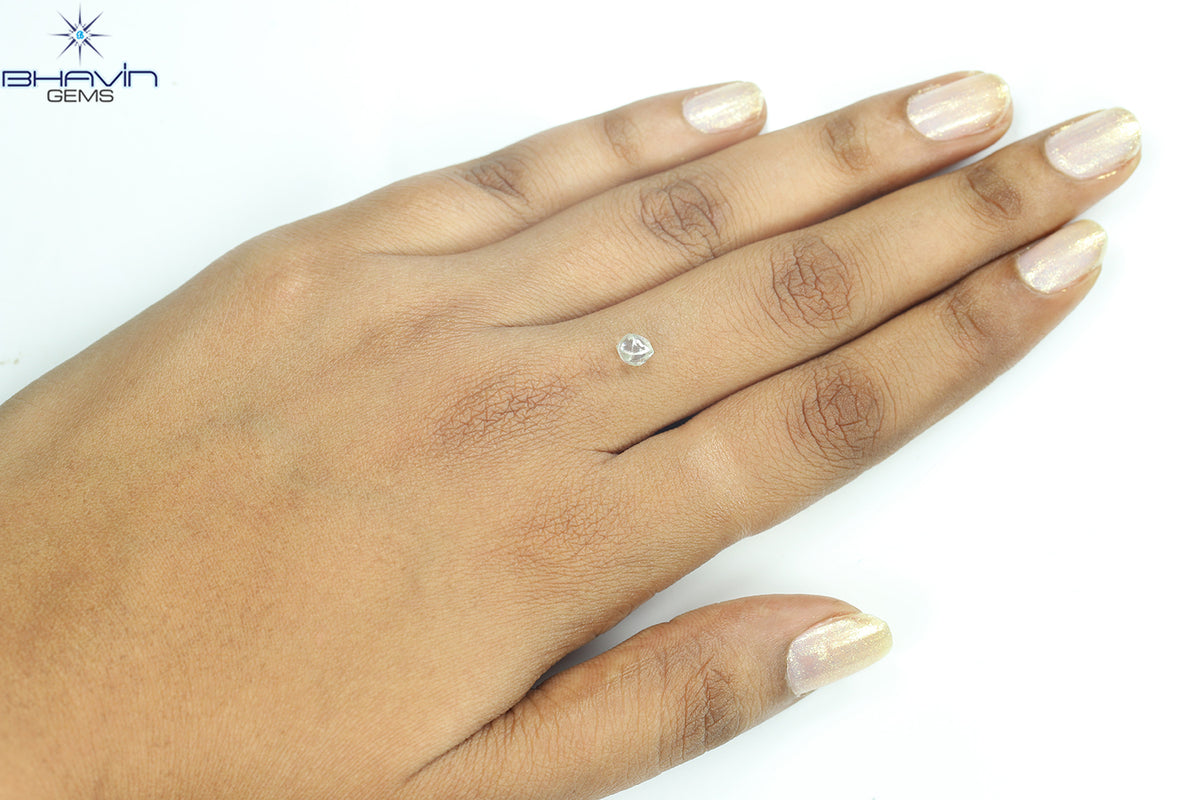 1.02 CT Natural Rough Diamond White Color Clarity VS (5.62 MM)