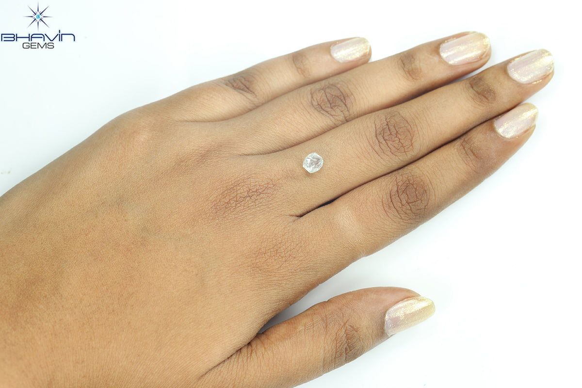 1.53 CT Natural Rough Diamond White Color Clarity VS (6.65 MM)