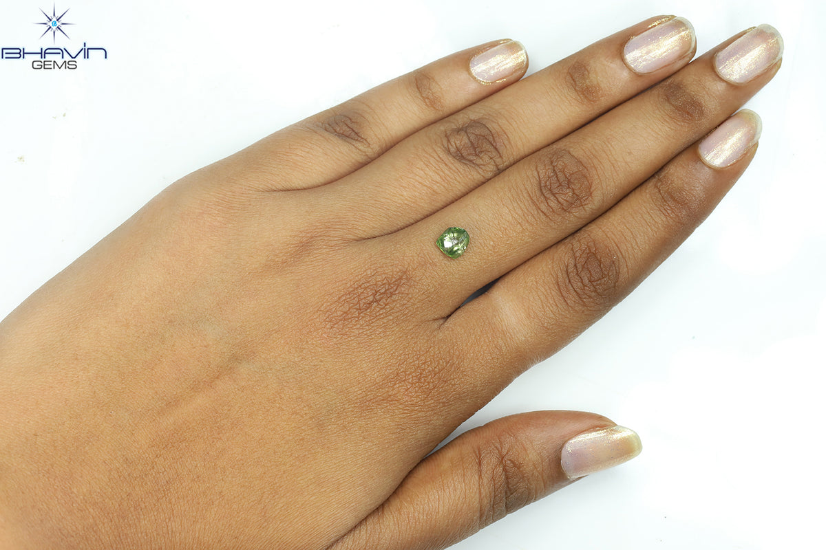 0.49 CT ラフシェイプ ナチュラル ダイヤモンド ピンク色 I3 クラリティ (4.90 MM)