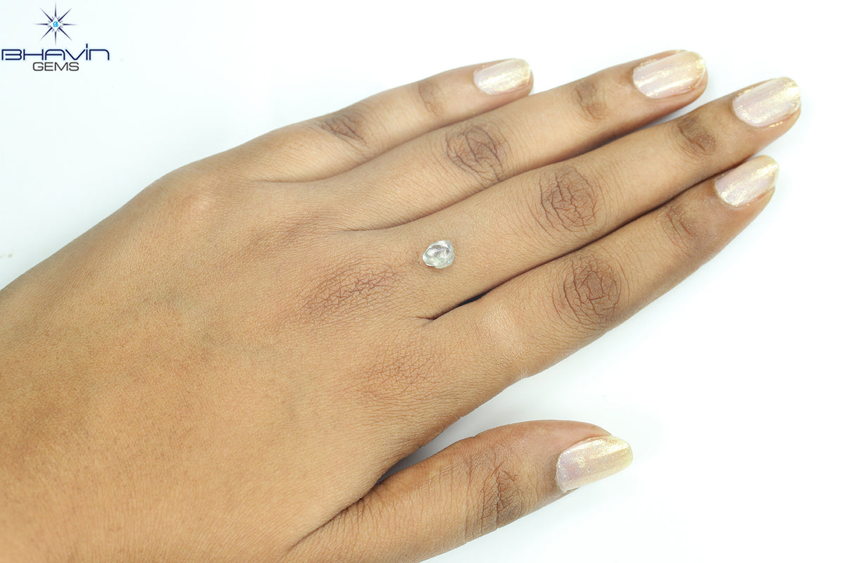1.13 CT Natural Rough Diamond Green Color Clarity VS (6.58 MM)