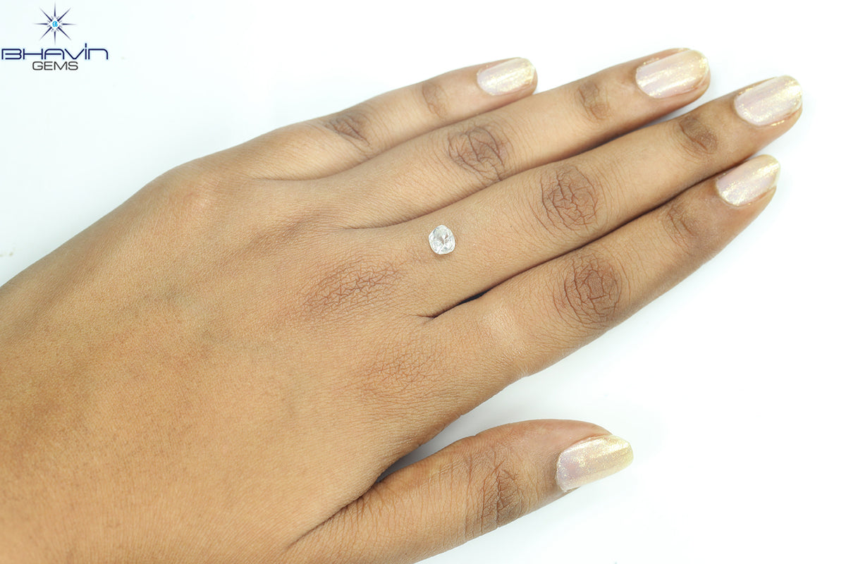 1.07 CT Natural Rough Diamond White Color Clarity VS (5.98 MM)