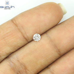0.18 CT Natural Round Diamond Brown Color Clarity VS2 (3.73 MM)