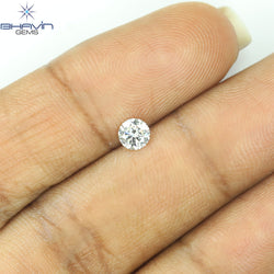 0.25 CT Natural Round Diamond White Milky Color Clarity VVS1 (4.14 MM)