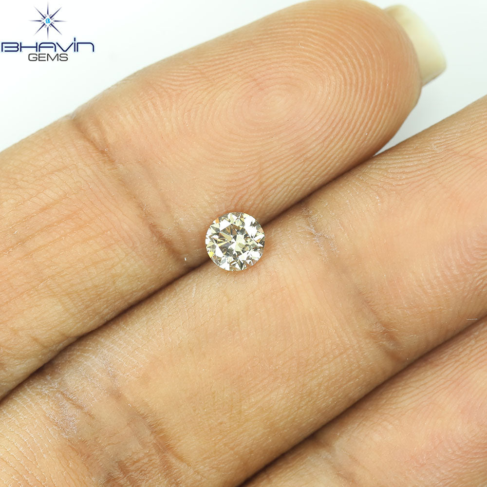 0.31 CT Natural Round Diamond Brown Color Clarity VS2 (4.26 MM)