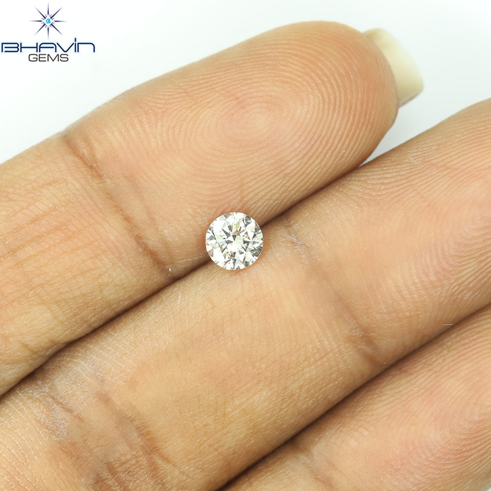 0.31 CT Natural Round Diamond Brown Color Clarity SI2 (4.32 MM)