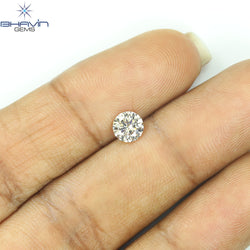 0.51 CT Natural Round Diamond Brown Color Clarity I1 (5.09 MM)
