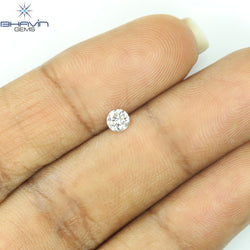 0.19 CT Natural Round Diamond White Color Clarity VS2 (3.66 MM)