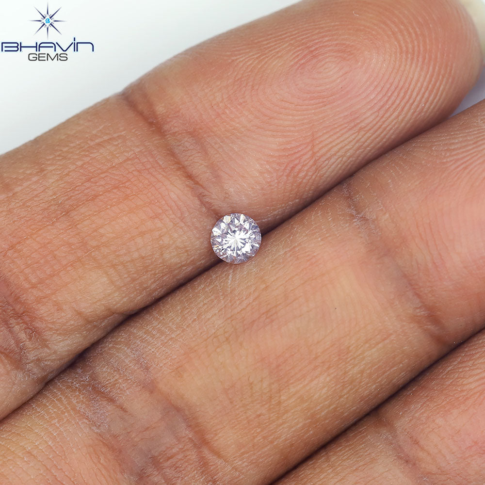0.17 CT Natural Round Diamond Pink Color Clarity SI (3.52 MM)
