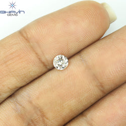 0.30 CT Natural Round Diamond Brown Color Clarity I1 (4.19 MM)