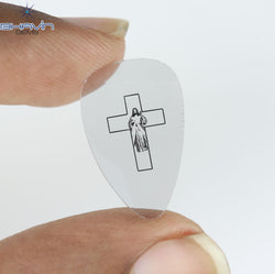 1.24 CT Lab Grown Slice (Cross) Diamond White Color Clarity VS (19.05 MM)