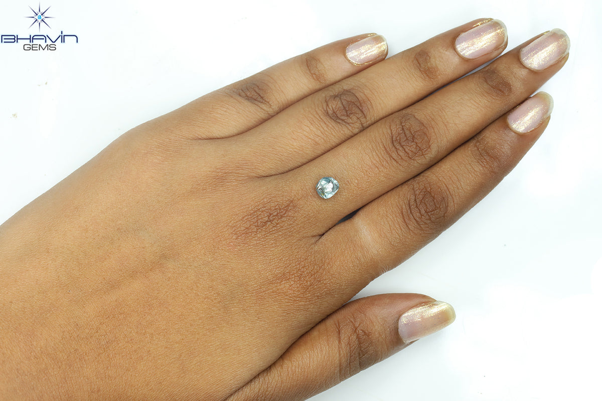 0.49 CT ラフシェイプ ナチュラル ダイヤモンド ピンク色 I3 クラリティ (4.90 MM)