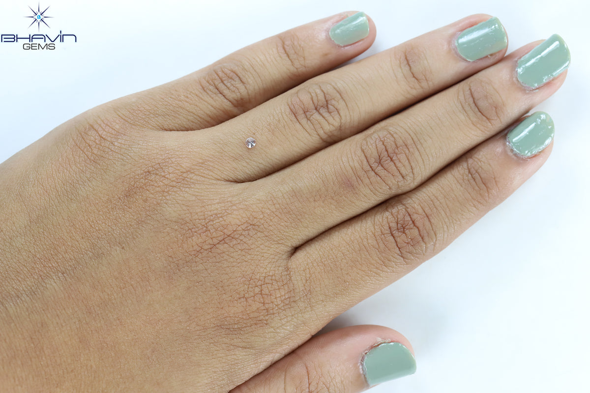 0.03 CT Round Shape Natural Diamond Pink Color SI1 Clarity (1.71 MM)