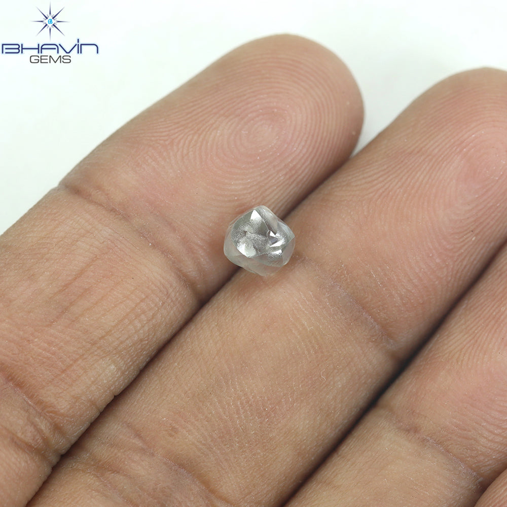 1.12 CT Rough Shape Natural Diamond white Color VS2 Clarity (5.32 MM)