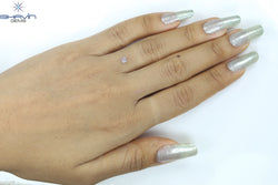 0.23 CT Radiant Diamond Natural Pink Color I3 Clarity (3.44 MM)