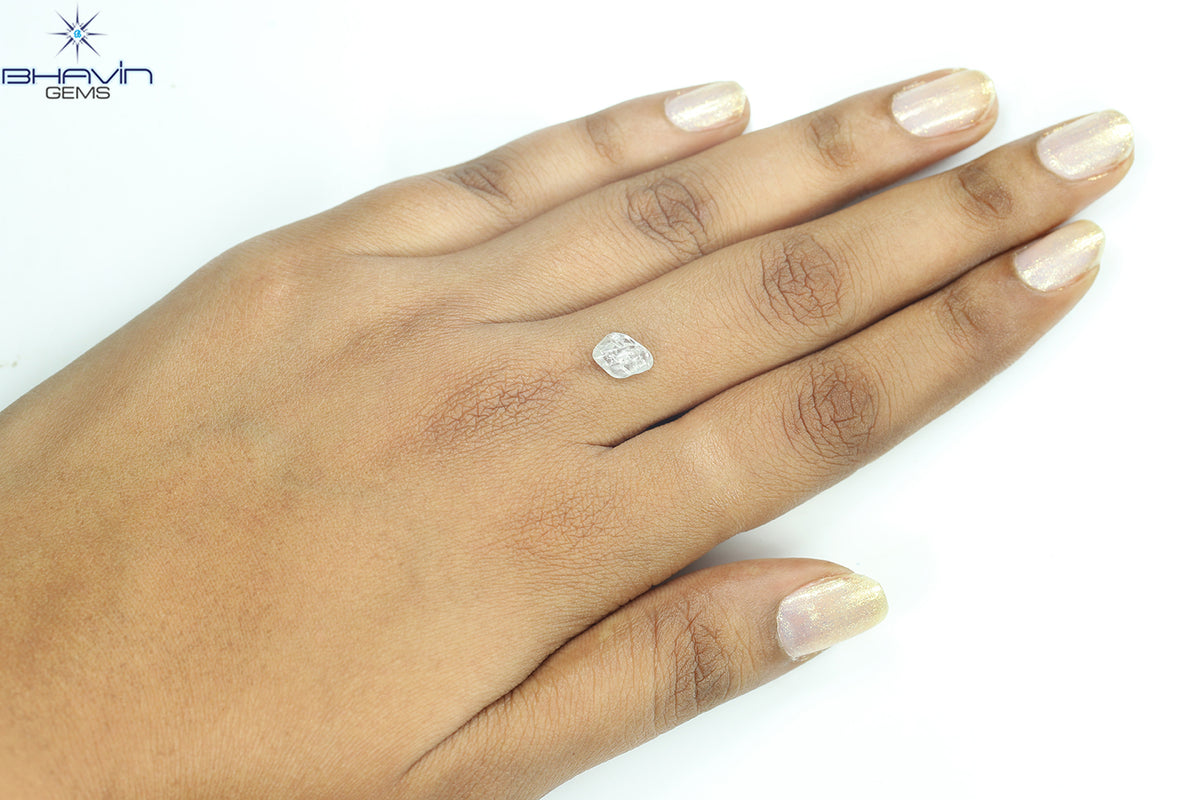 1.34 CT Natural Rough Diamond White Color Clarity VS (8.70 MM)