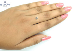 0.45 CT Natural Round Diamond Brown Color Clarity VS2 (4.84 MM)