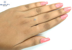 0.17 CT Natural Round Diamond Pink Color Clarity SI (3.52 MM)