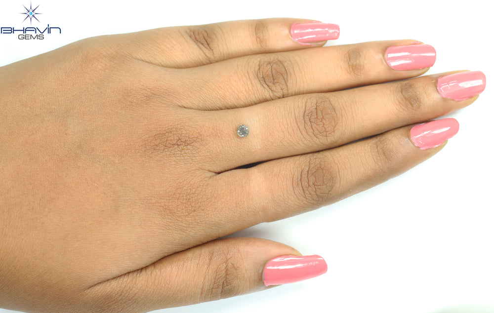 0.24 CT Natural Round Diamond Brown Color Clarity SI (4.00 MM)