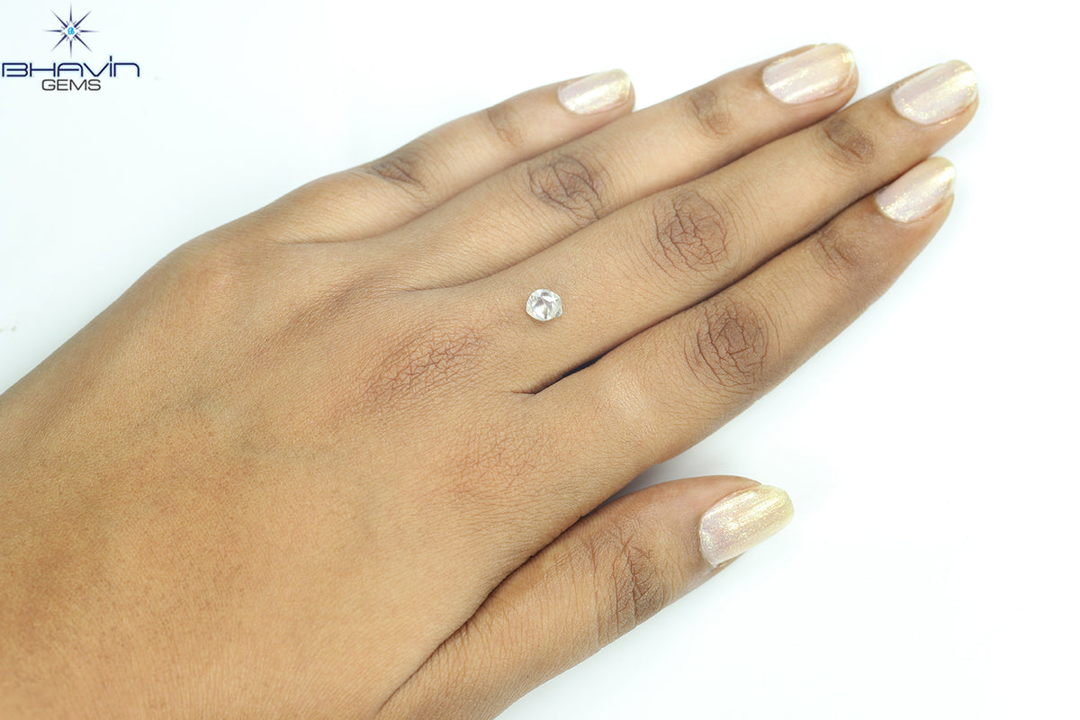 1.74 CT Natural Rough Diamond Green Color Clarity VS (7.28 MM)