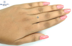 0.25 CT Natural Round Diamond Brown Color Clarity SI1 (4.02 MM)