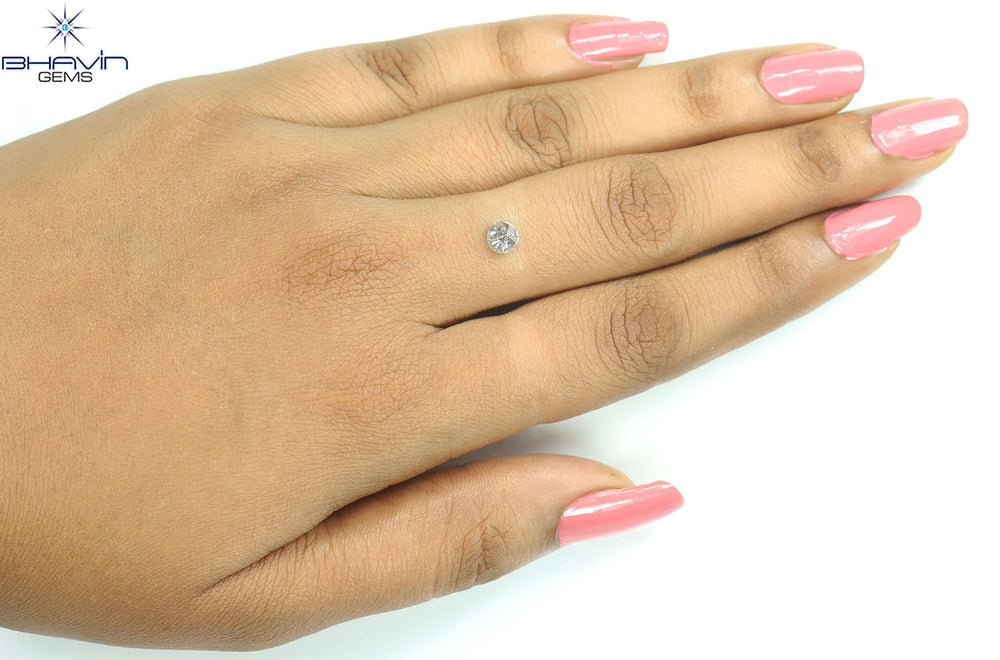 0.51 CT Natural Round Diamond Brown Color Clarity I1 (5.09 MM)