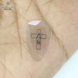 1.24 CT Lab Grown Slice (Cross) Diamond White Color Clarity VS (19.05 MM)