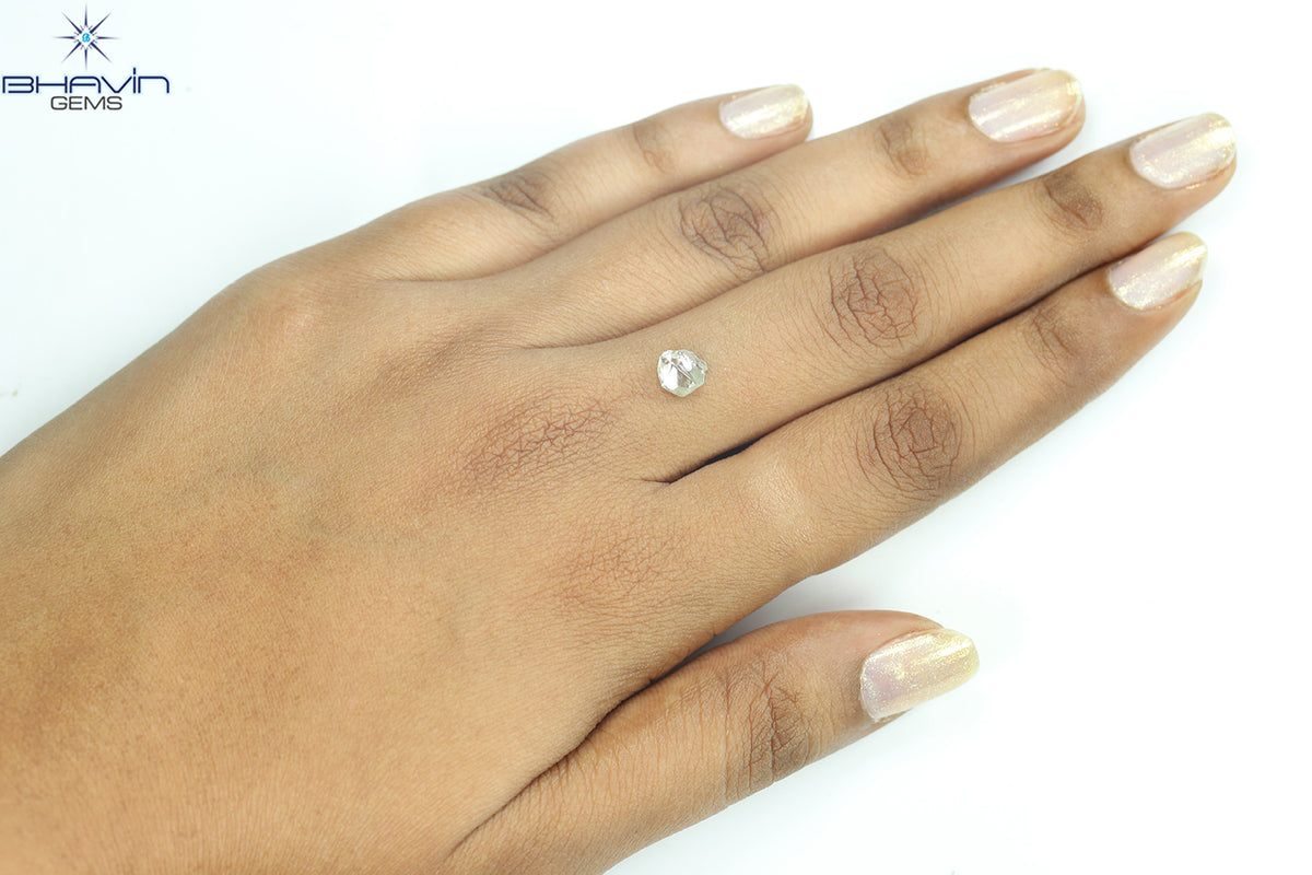 1.04 CT Natural Rough Diamond White Color Clarity VS (6.78 MM)