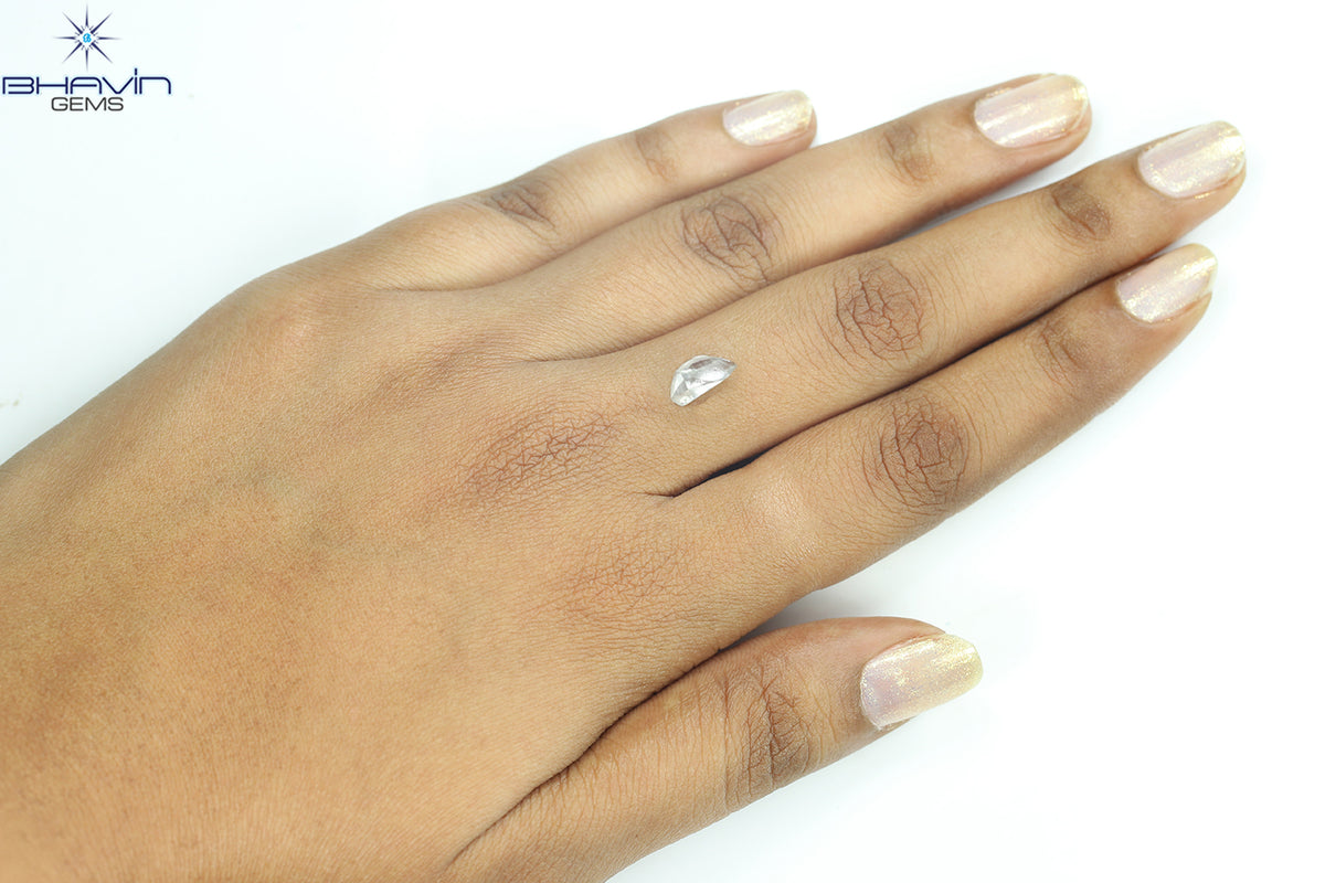 1.47 CT Natural Rough Diamond Grey Color Clarity VS (9.60 MM)