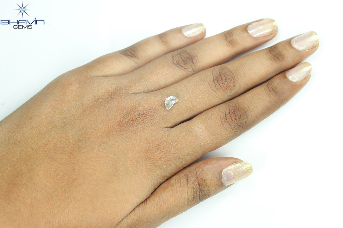 0.99 CT Natural Rough Diamond White Color Clarity VS (7.76 MM)