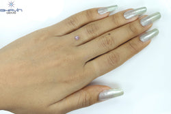 0.36 CT Radiant Diamond Natural Pink Color I3 Clarity (3.92 MM)