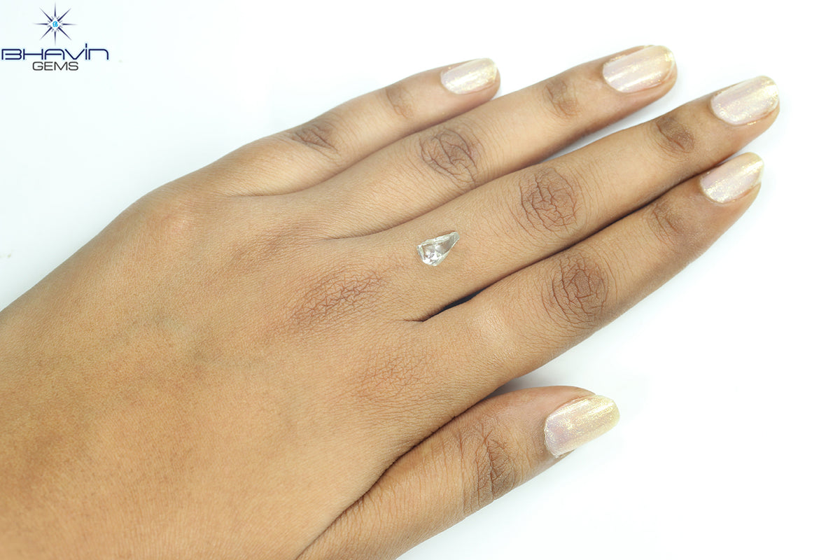 1.36 CT Natural Rough Diamond White Color Clarity VS (9.07 MM)