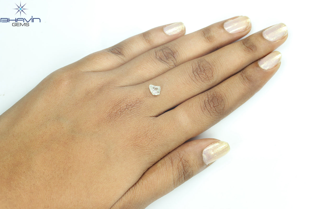 1.21 CT Natural Rough Diamond White Color Clarity VS (7.46 MM)