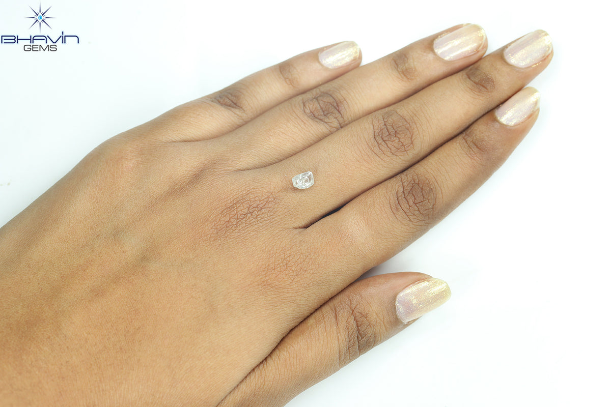 0.99 CT Natural Rough Diamond White Color Clarity VS (6.00 MM)