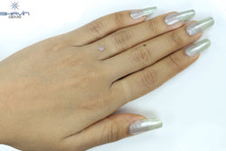 0.24 CT Pear Diamond Natural Pink Color I3 Clarity (4.63 MM)