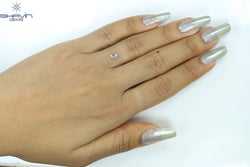 0.32 CT Pear Diamond Natural Pink Color I3 Clarity (5.51 MM)