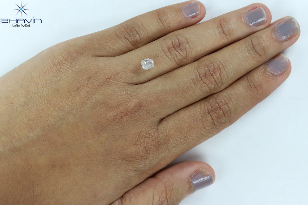 1.12 CT Rough Shape Natural Diamond White Color VS2 Clarity (5.65 MM)