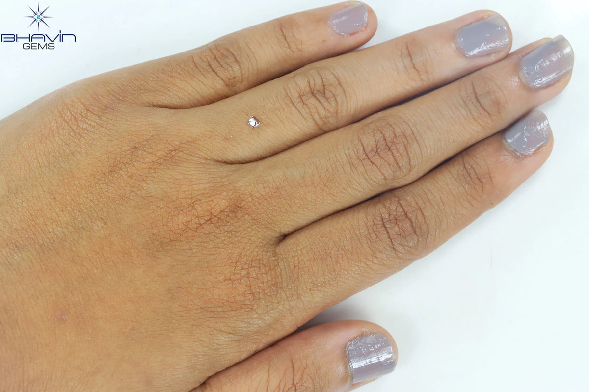 0.07 CT Natural Cushion Diamond Pink Color Clarity SI1 (2.25 MM)