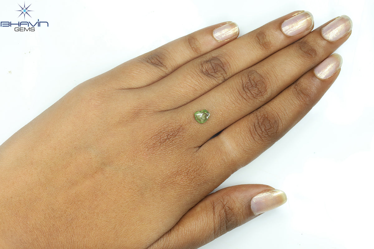 0.49 CT ラフシェイプ ナチュラル ダイヤモンド ピンク色 I3 クラリティ (4.90 MM)
