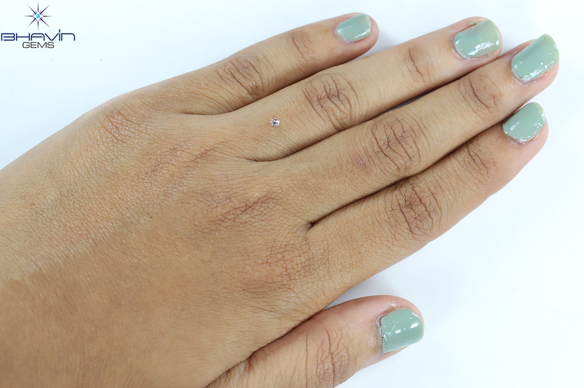 0.04 CT Natural Oval Diamond Pink Color Clarity VS2 (2.34 MM)