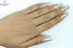 0.23 CT Heart Diamond Natural Pink Color I3 Clarity (4.07 MM)