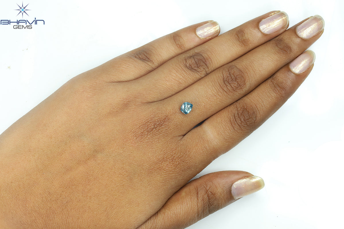 0.49 CT ラフシェイプ ナチュラル ダイヤモンド ピンク色 I3 クラリティ (4.90 MM)