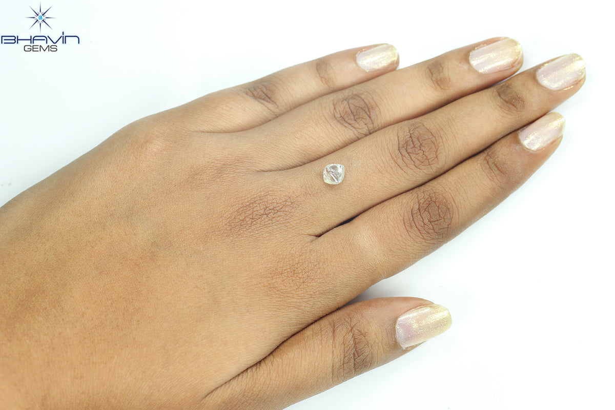 1.77 CT Natural Rough Diamond White Color Clarity VS (6.55 MM)