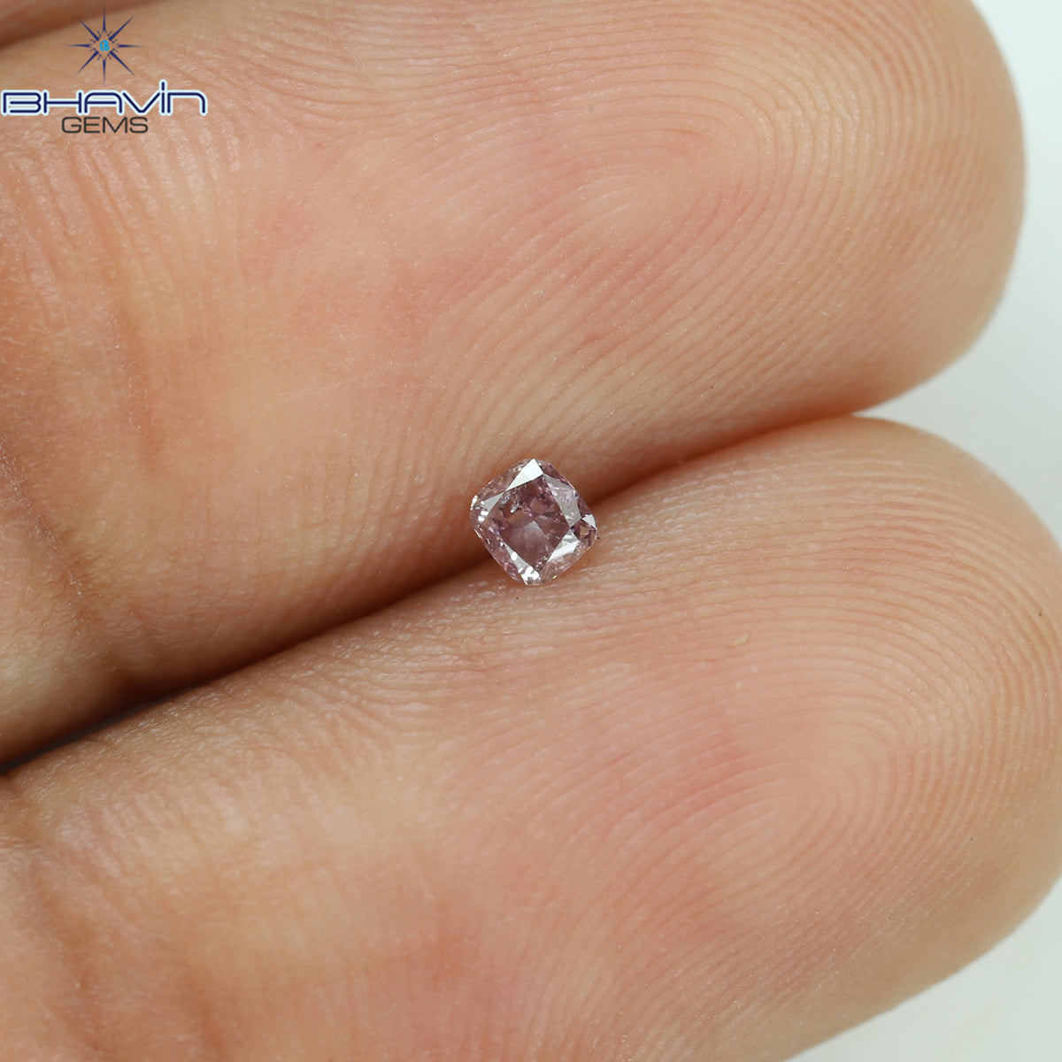 0.07 CT Cushion Shape Natural Diamond Pink Color SI2 Clarity (2.50 MM)